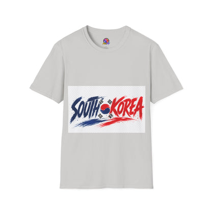 South Korea Flag Brushstroke T-Shirt — Patriotic Korean Travel Tee