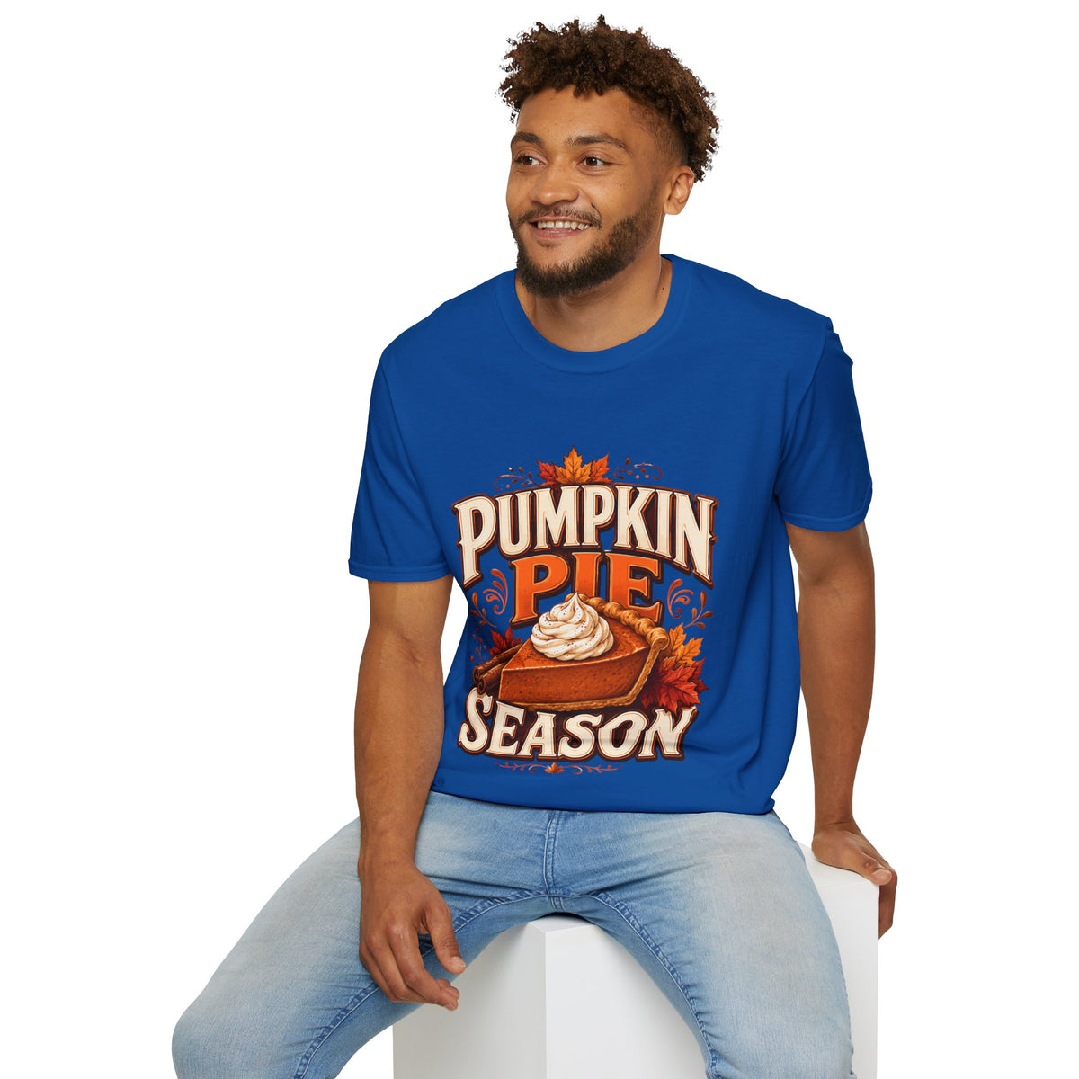 Thanksgiving T-Shirt Pumpkin Pie Season T-Shirt — Autumn Thanksgiving Dessert Lover Tee