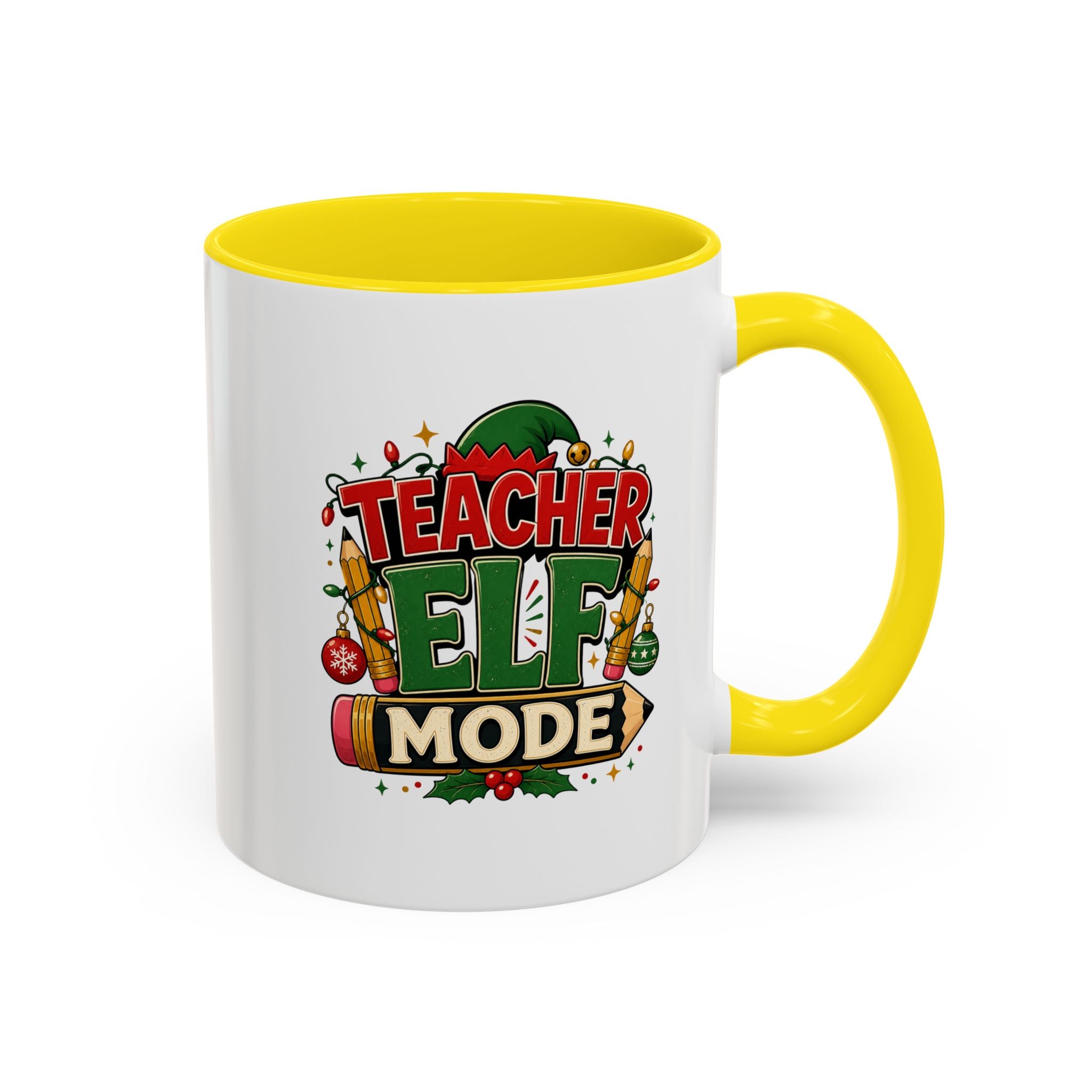 Teacher Elf Mode Coffee Mug — Christmas Teacher Holiday Gift