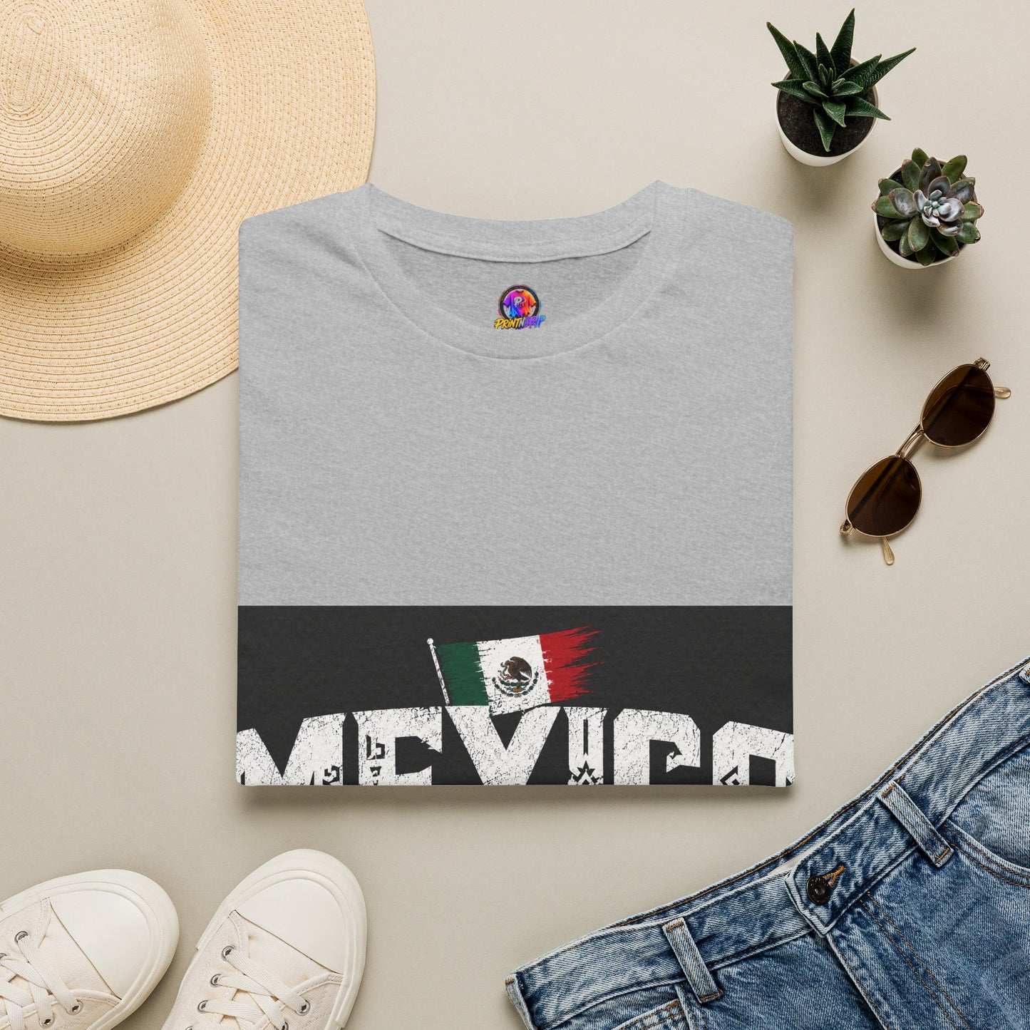 Mexico Vintage Flag T-Shirt