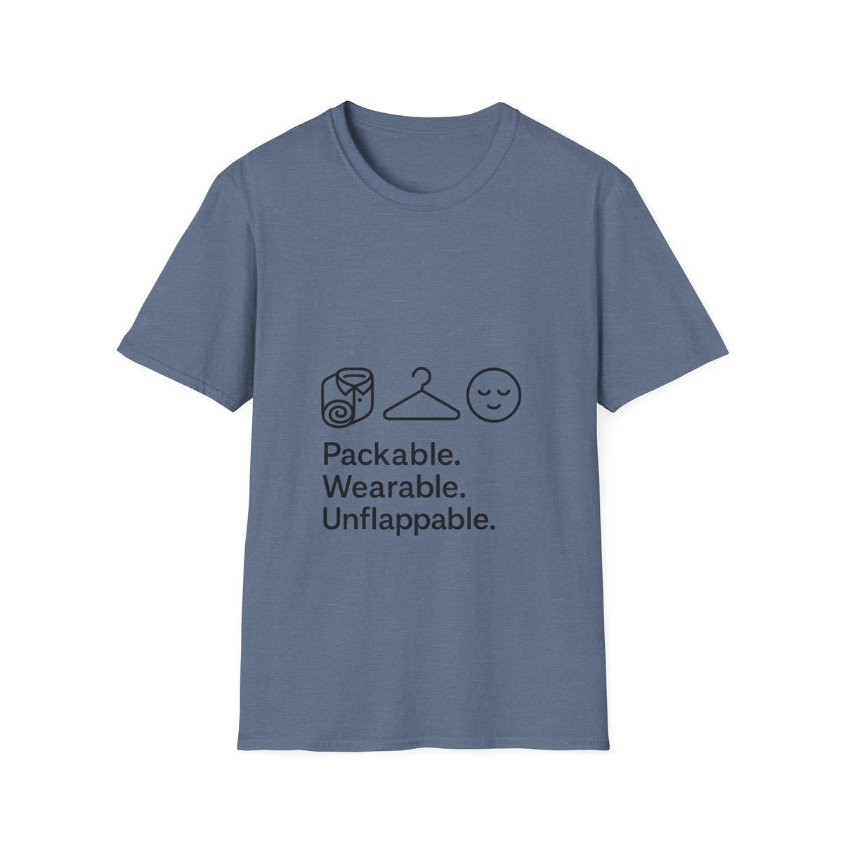 Packable. Wearable. Unflappable. T-Shirt — Minimal Travel Tee - Trending Now - October 2026