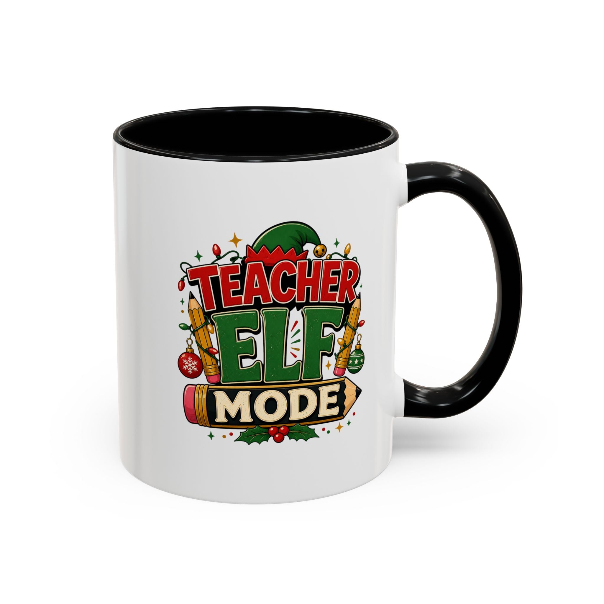 Teacher Elf Mode Coffee Mug — Christmas Teacher Holiday Gift