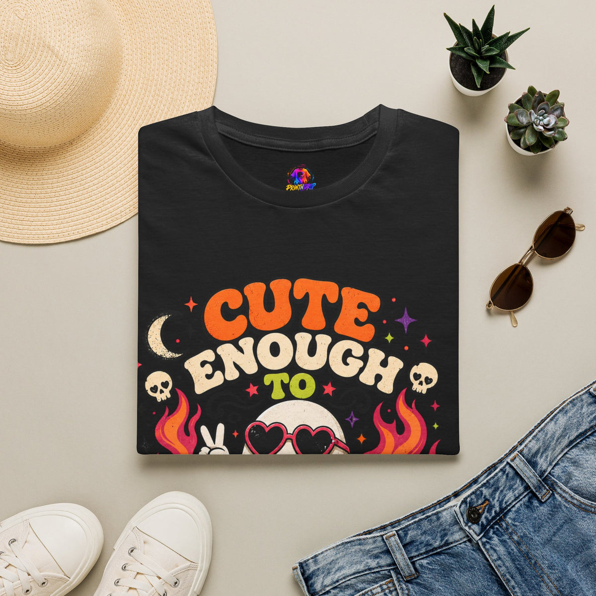 Halloween Cute Enough Unisex Softstyle T-Shirt