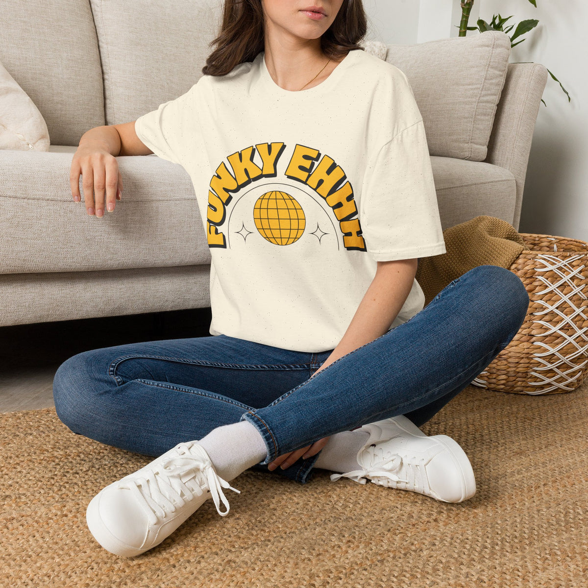 Funky Ehhh T-Shirt — Retro Yellow Disco Graphic Tee - Trending Now - August 2026