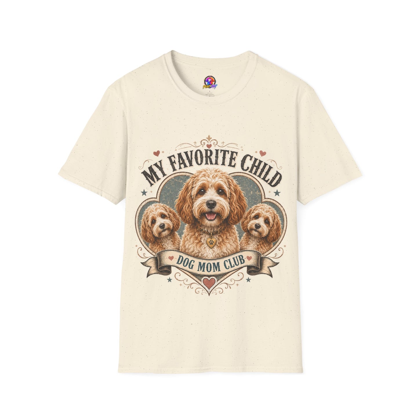 Dog Mom T-Shirt — "My Favorite Child" Cavalier Love Graphic Tee