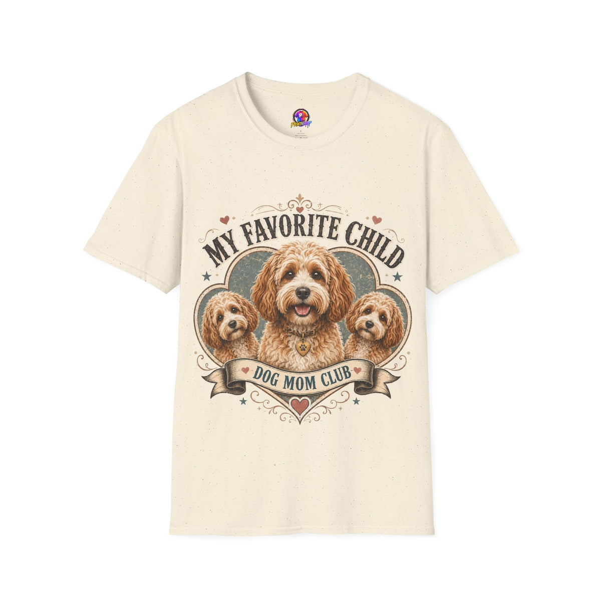 Dog Mom T-Shirt — "My Favorite Child" Cavalier Love Graphic Tee