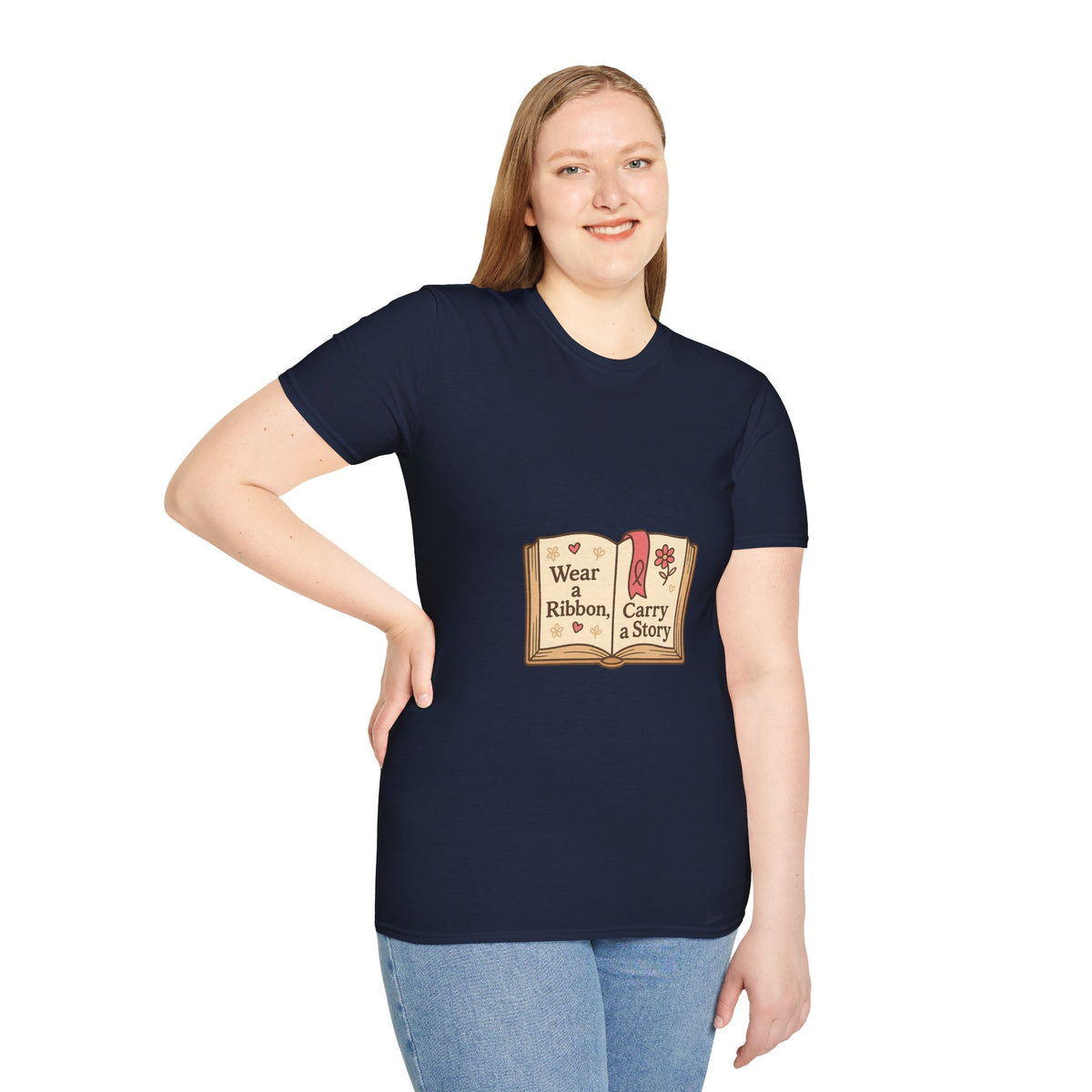 Book Lover T‑Shirt — "Wear a Ribbon, Carry a Story" Vintage Open Book Design - Trending Now - October 2026