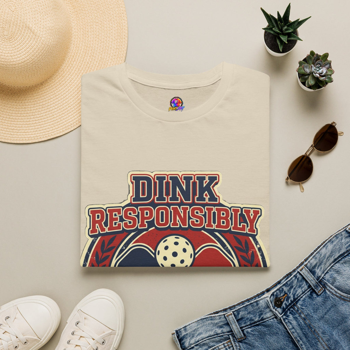Pickleball T‑Shirt — "Dink Responsibly" Vintage Pickleball Club Tee