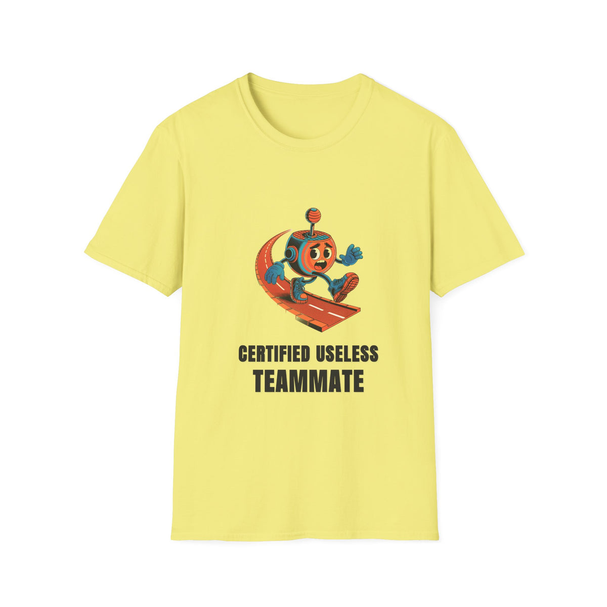 Certified Useless Teammate T-Shirt — Retro Robot Graphic - Trending Now - August 2026