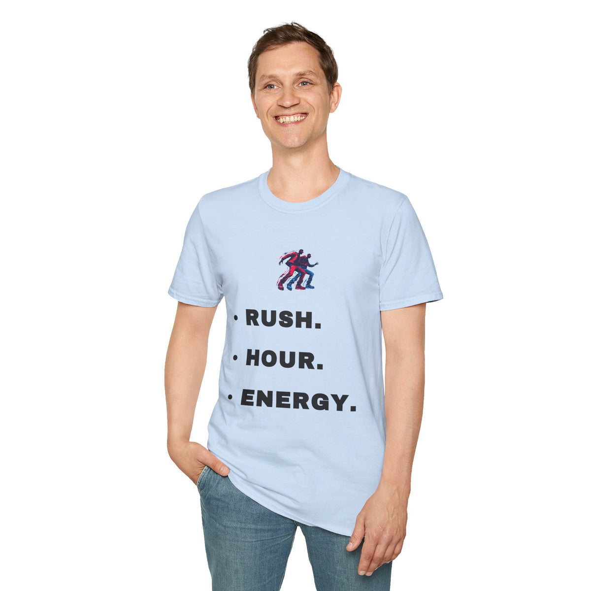 Rush. Hour. Energy. T‑Shirt — Minimal Runner Graphic Tee - Trending Now - September 2026