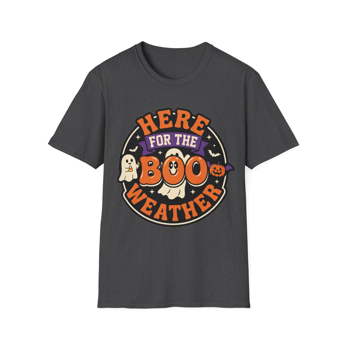 Halloween 'Here for the Boo Weather' T-Shirt - Trending Now - August 2026