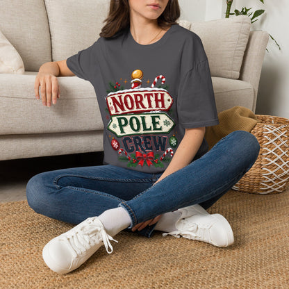 T-Shirt — North Pole Crew Christmas Holiday Graphic Tee