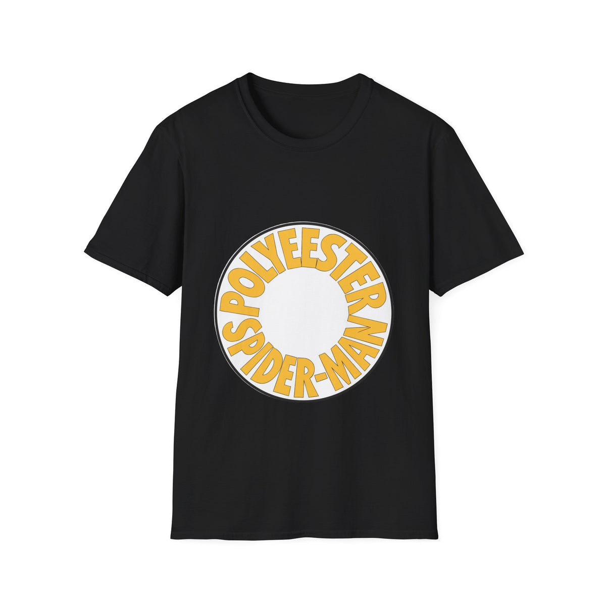 Polyester Spider-Man Retro Circular Tee - Funny Comic Pop Culture Graphic T-Shirt - Trending Now - September 2026