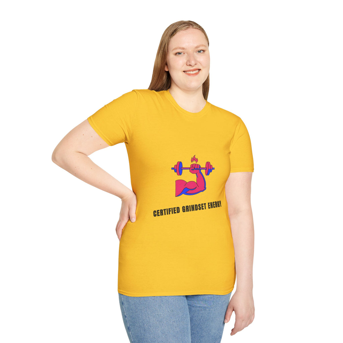 Certified Grindset Energy T-Shirt — Flame Dumbbell Fitness Tee - Trending Now - September 2026