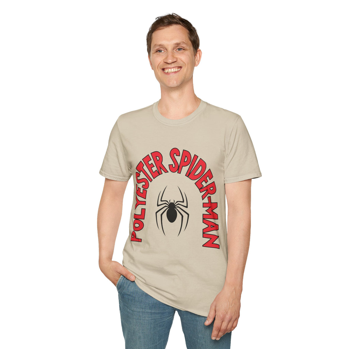Spider Graphic T-Shirt — "Polyester Spiderman" Retro Spider Logo Tee - Trending Now - August 2026