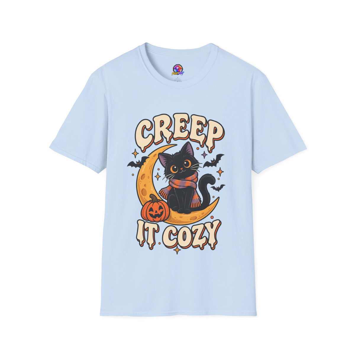 Creep It Cozy Halloween Cat T-Shirt