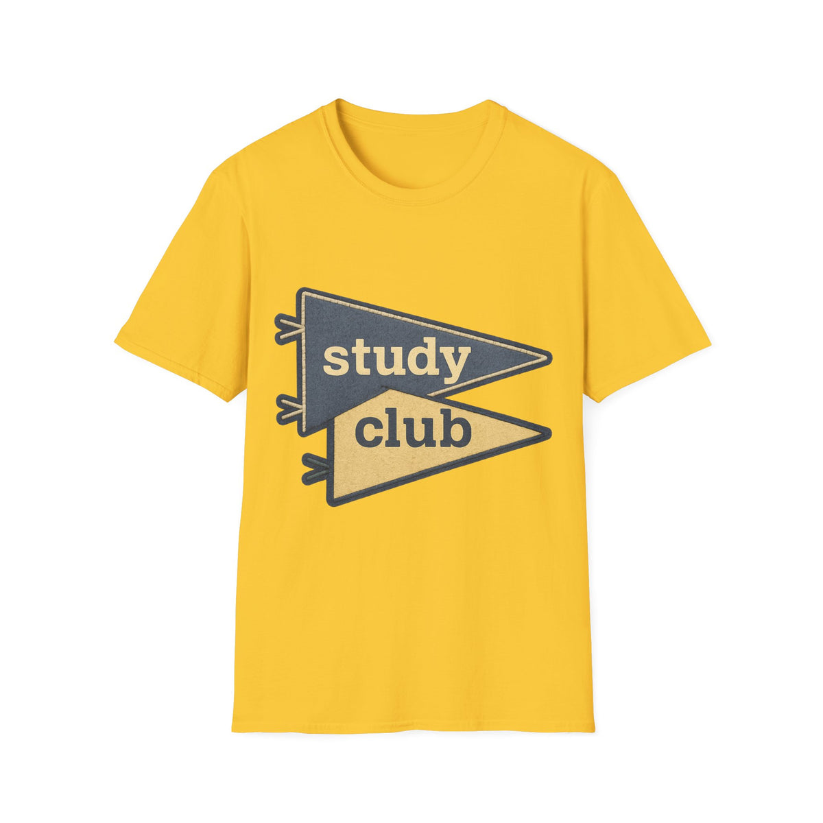 Study Club T-Shirt — Retro Pennant Student Tee - Trending Now - August 2026