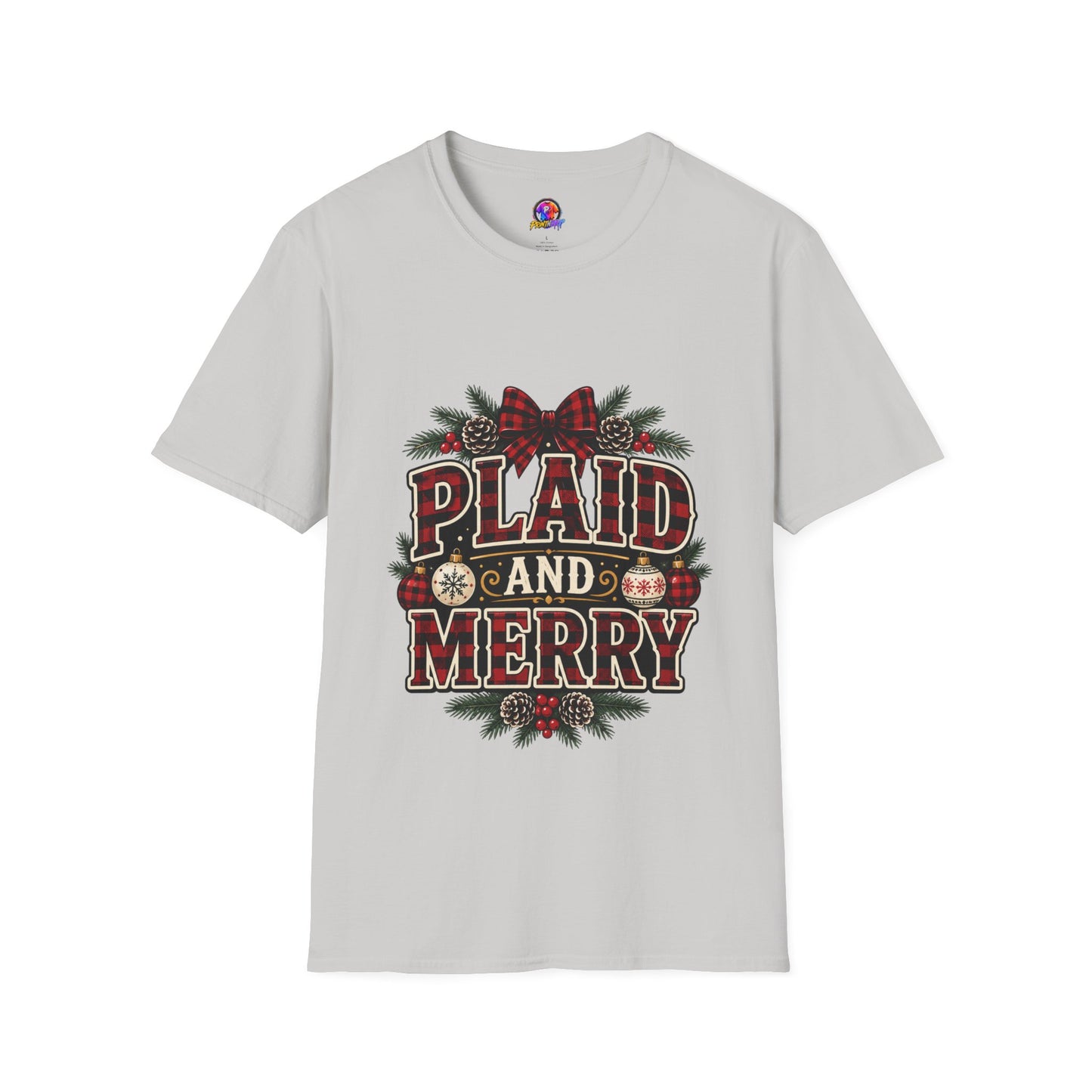 Plaid and Merry Christmas T-Shirt