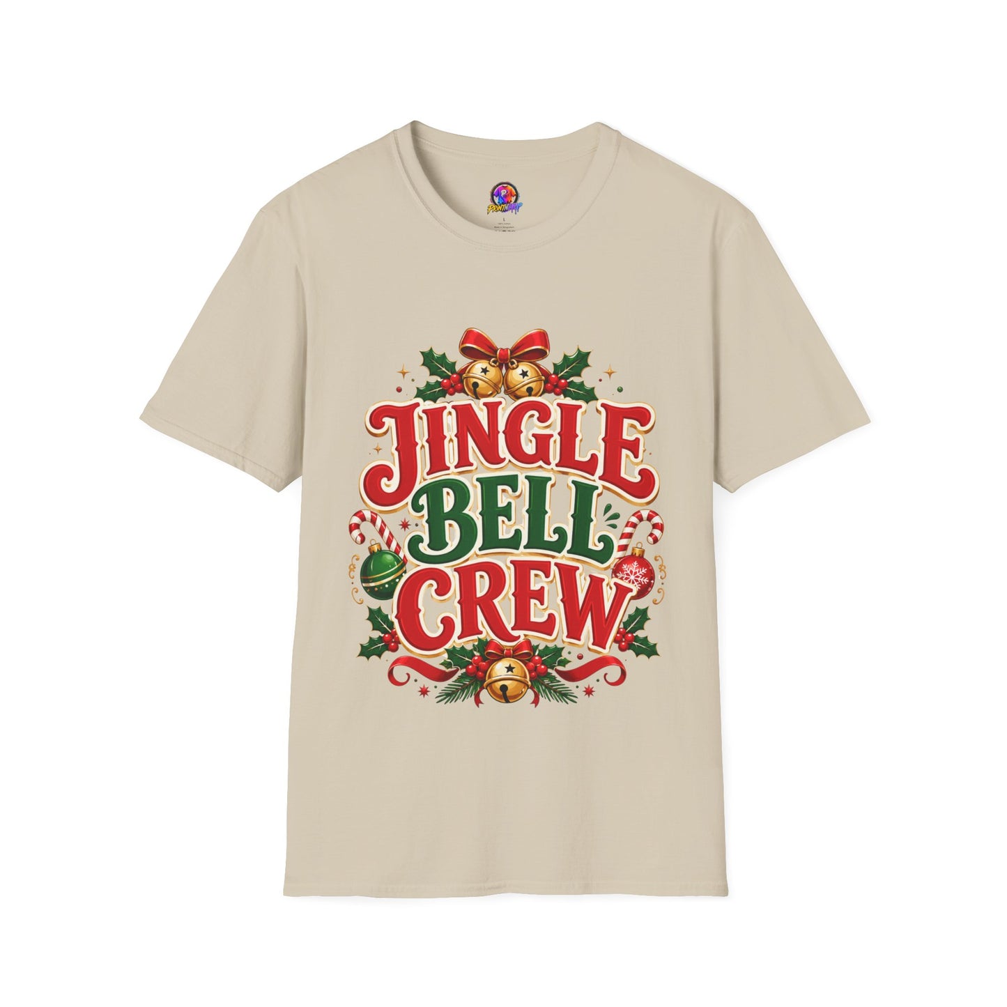 Jingle Bell Crew T-Shirt — Festive Christmas Holiday Tee