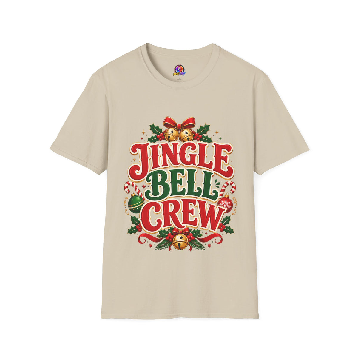 Jingle Bell Crew T-Shirt — Festive Christmas Holiday Tee