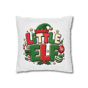 Little Elf Christmas Pillowcase — Cute Holiday Kids Decorative Pillow Cover