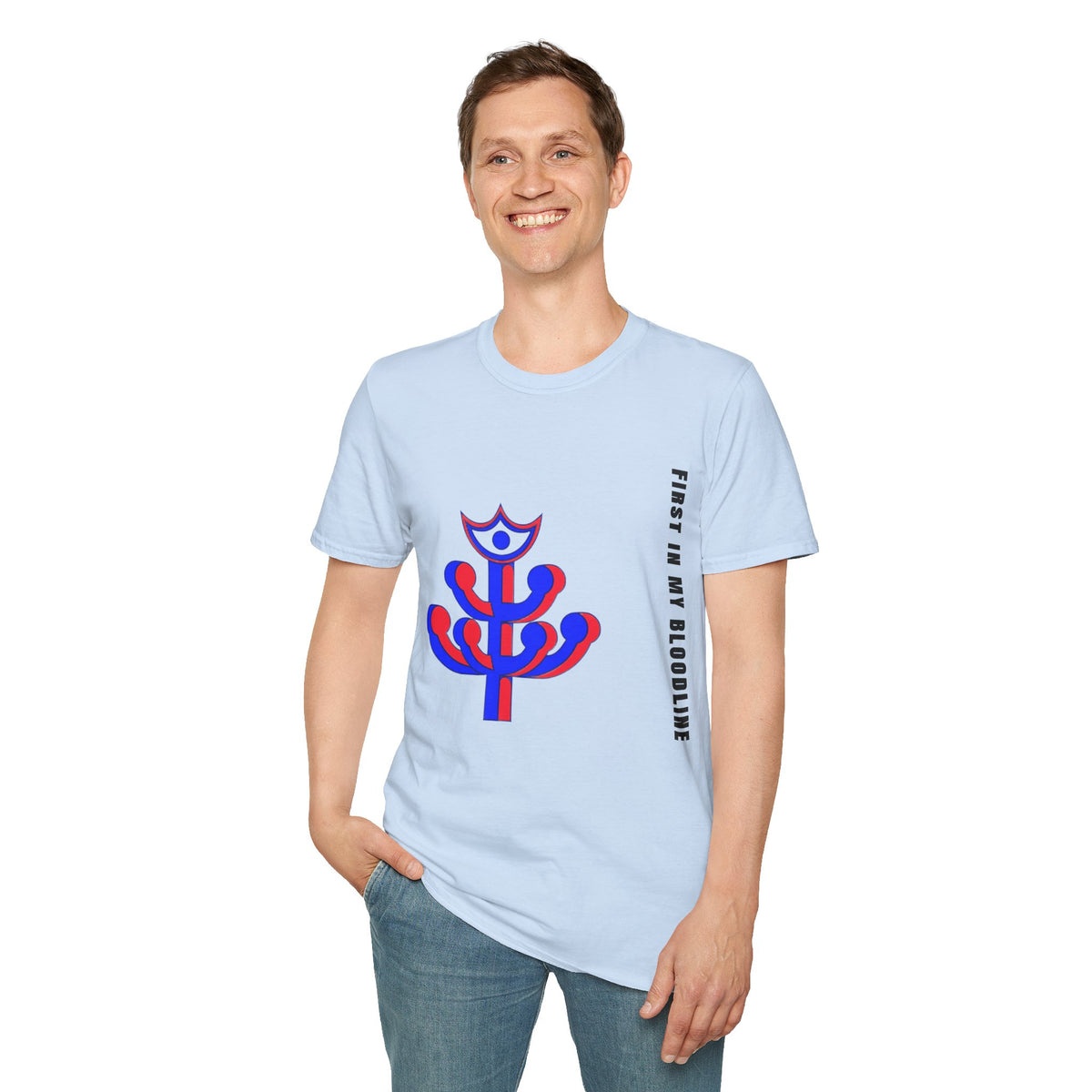 Abstract Floral Tee — Modern Red & Blue Graphic T-Shirt - Trending Now - September 2026