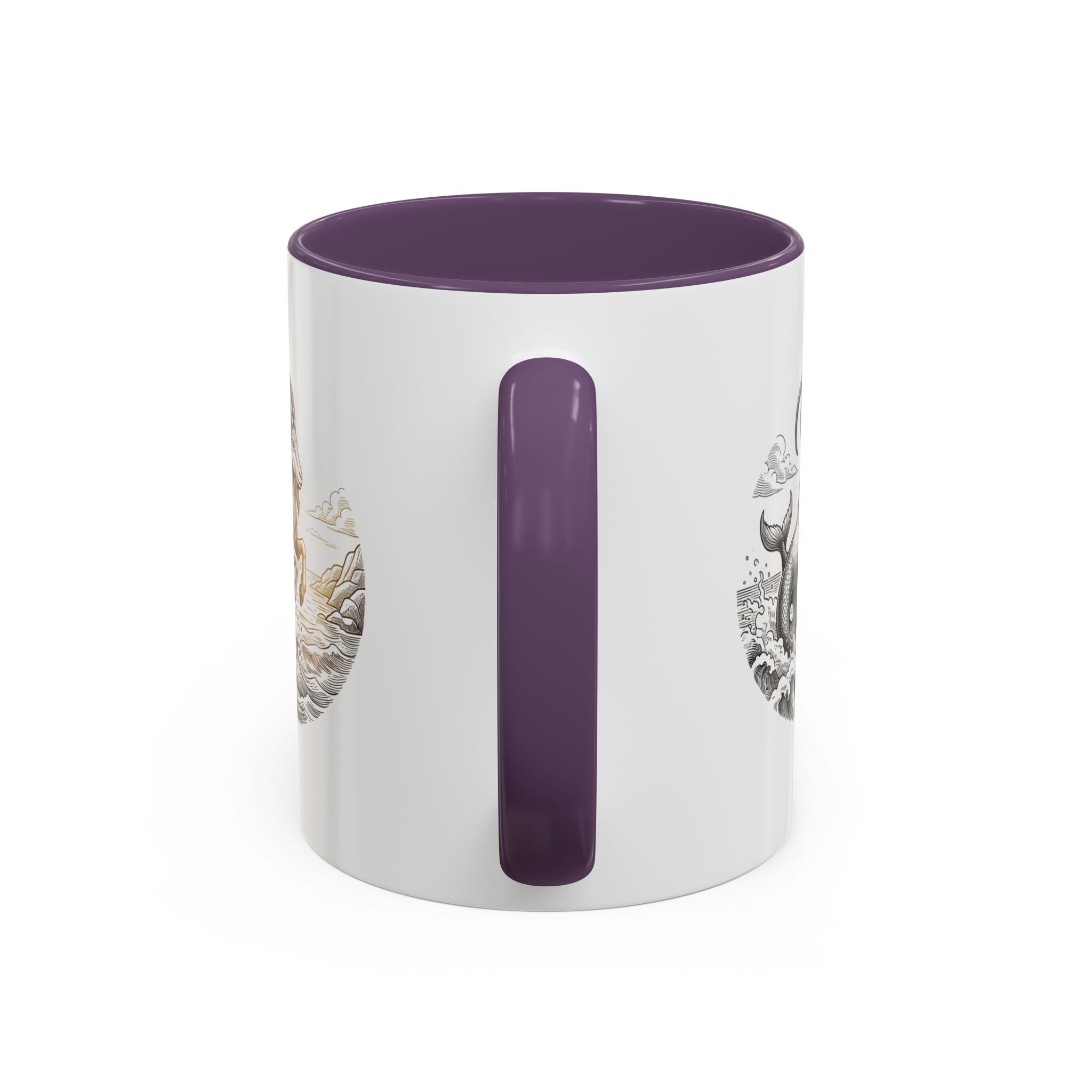 Capricorn Goat Mermaid Coffee Mug — Zodiac Capricorn Accent Mug