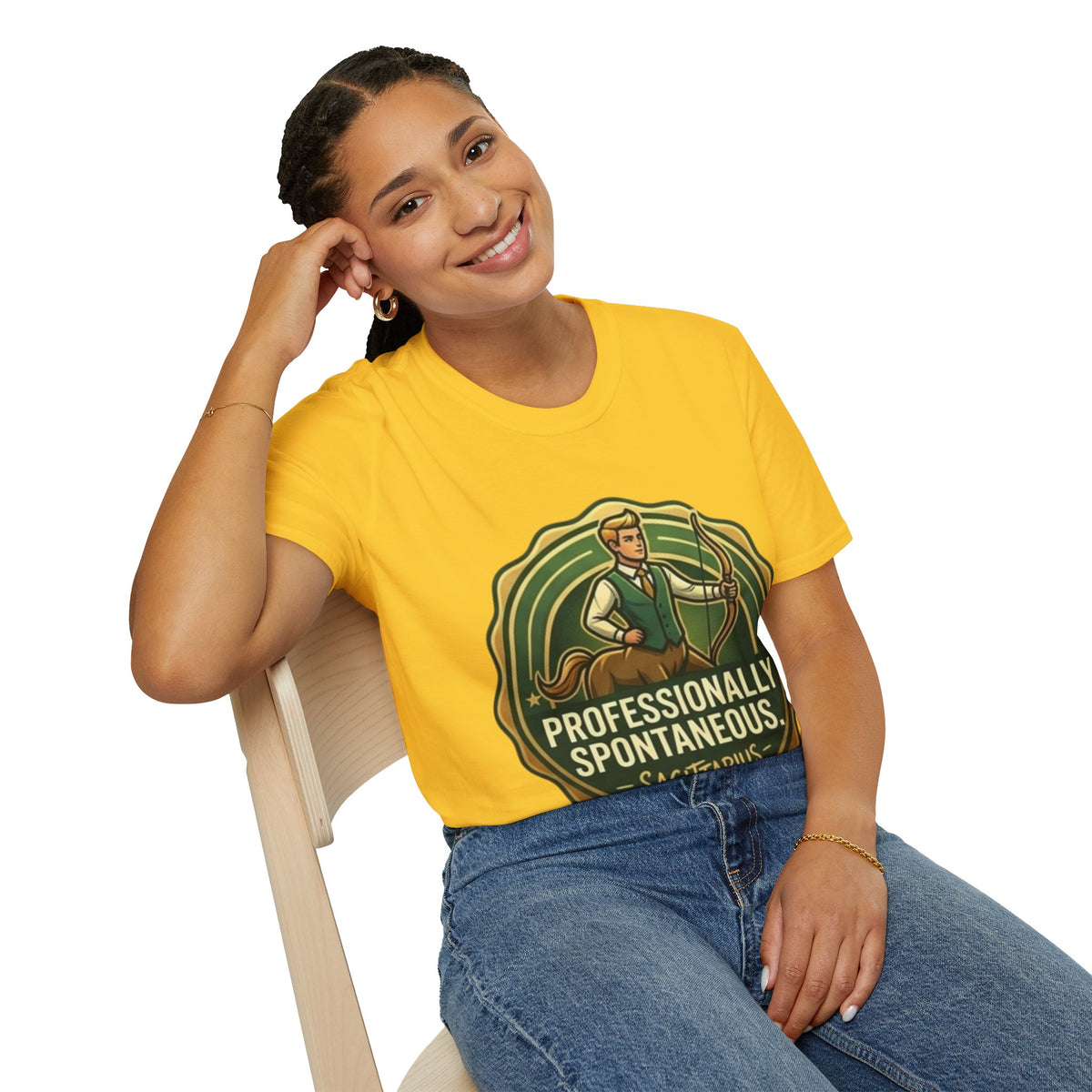Sagittarius Archer T‑Shirt — "Professionally Spontaneous" Zodiac Tee