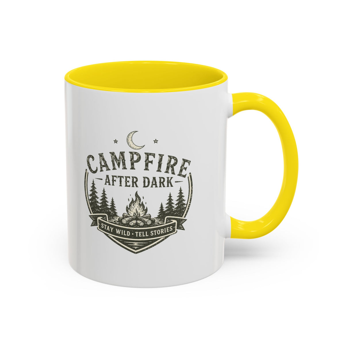 Milo Bailey Dog Dad Mom Campfire Coffee Mug – “Campfire After Dark” Rustic Camping  Accent Mug
