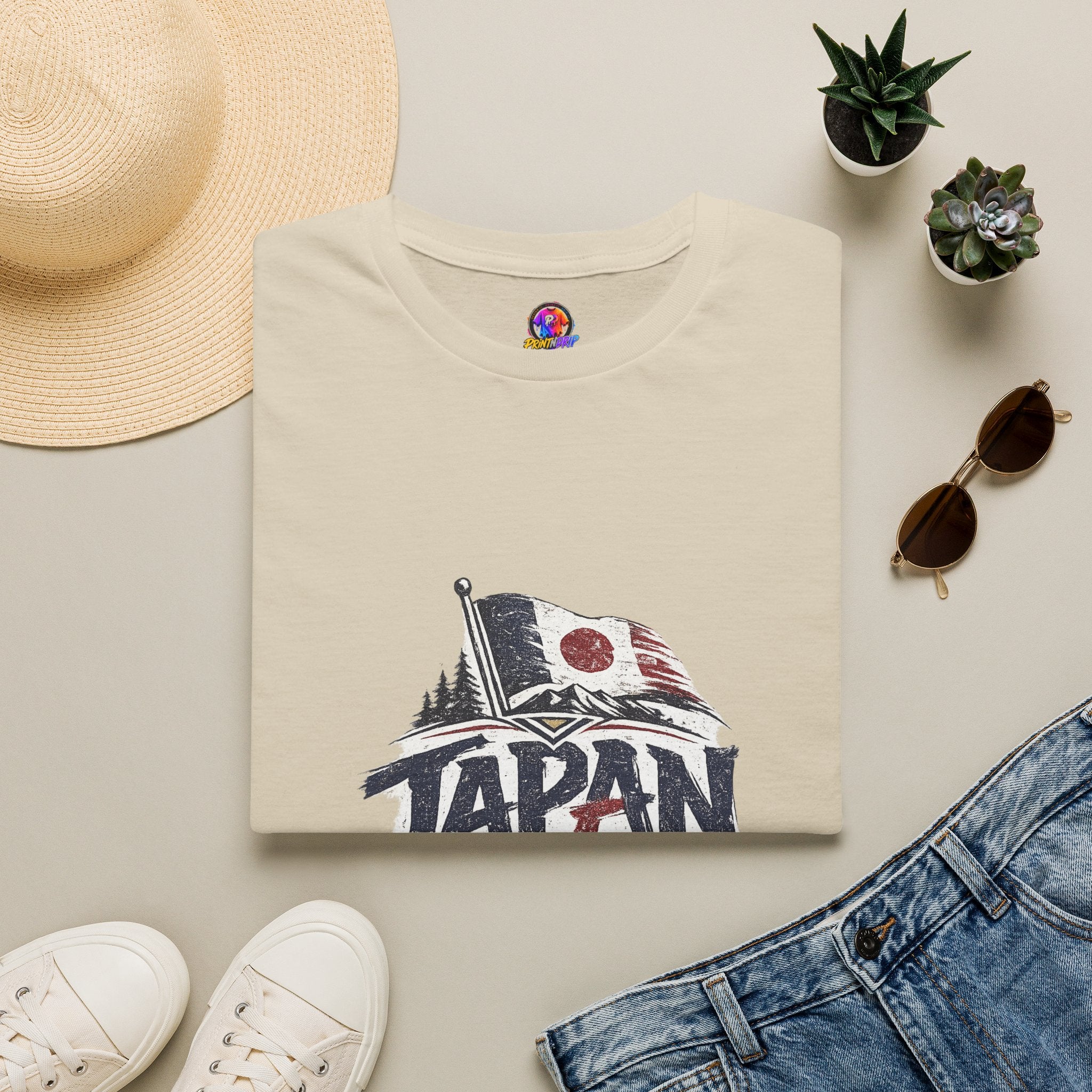 Japan Soccer T-Shirt – Vintage Flag & Crest Football Tee