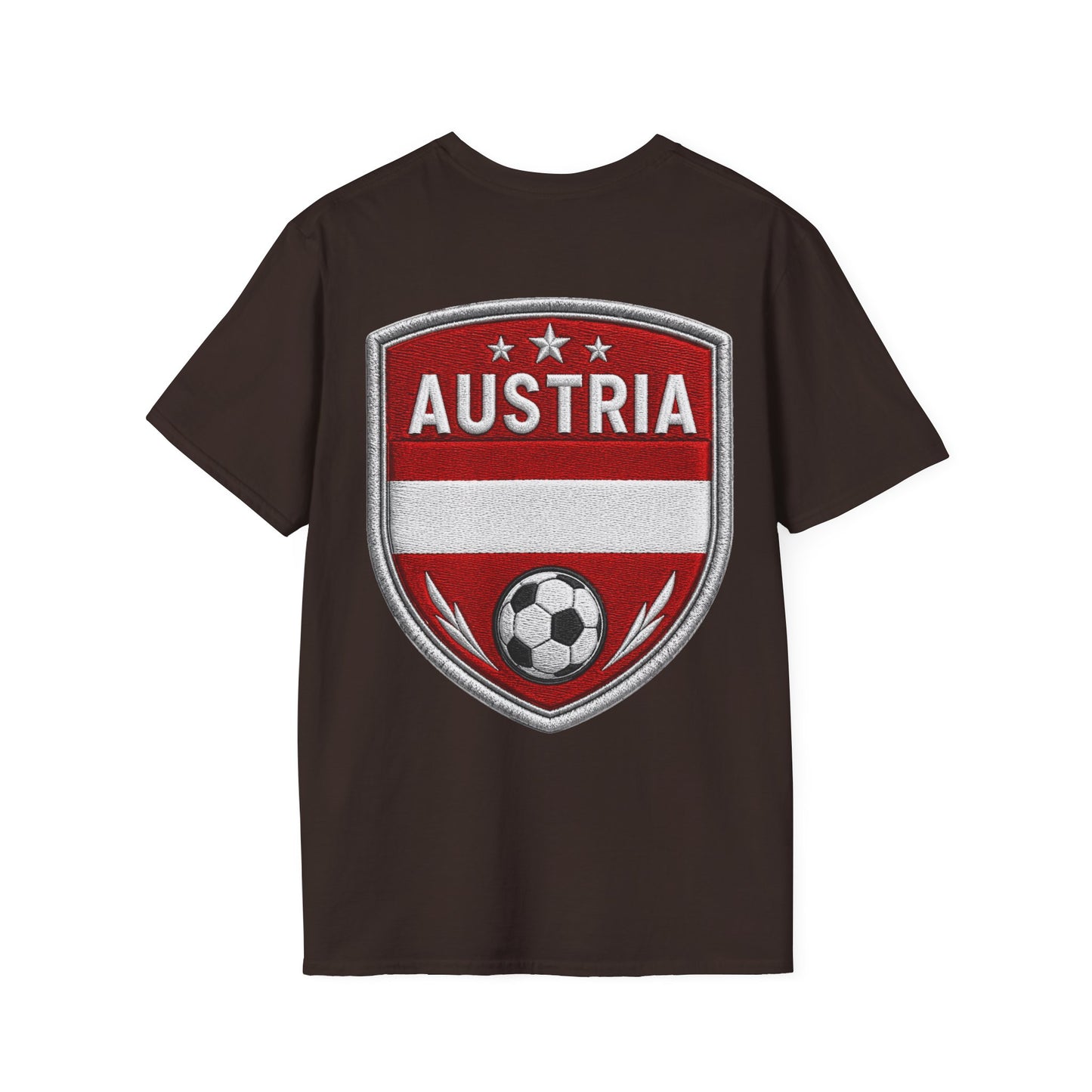 Austria  Alpine Charge Soccer T-Shirt — Mountain Football Graphic Tee -