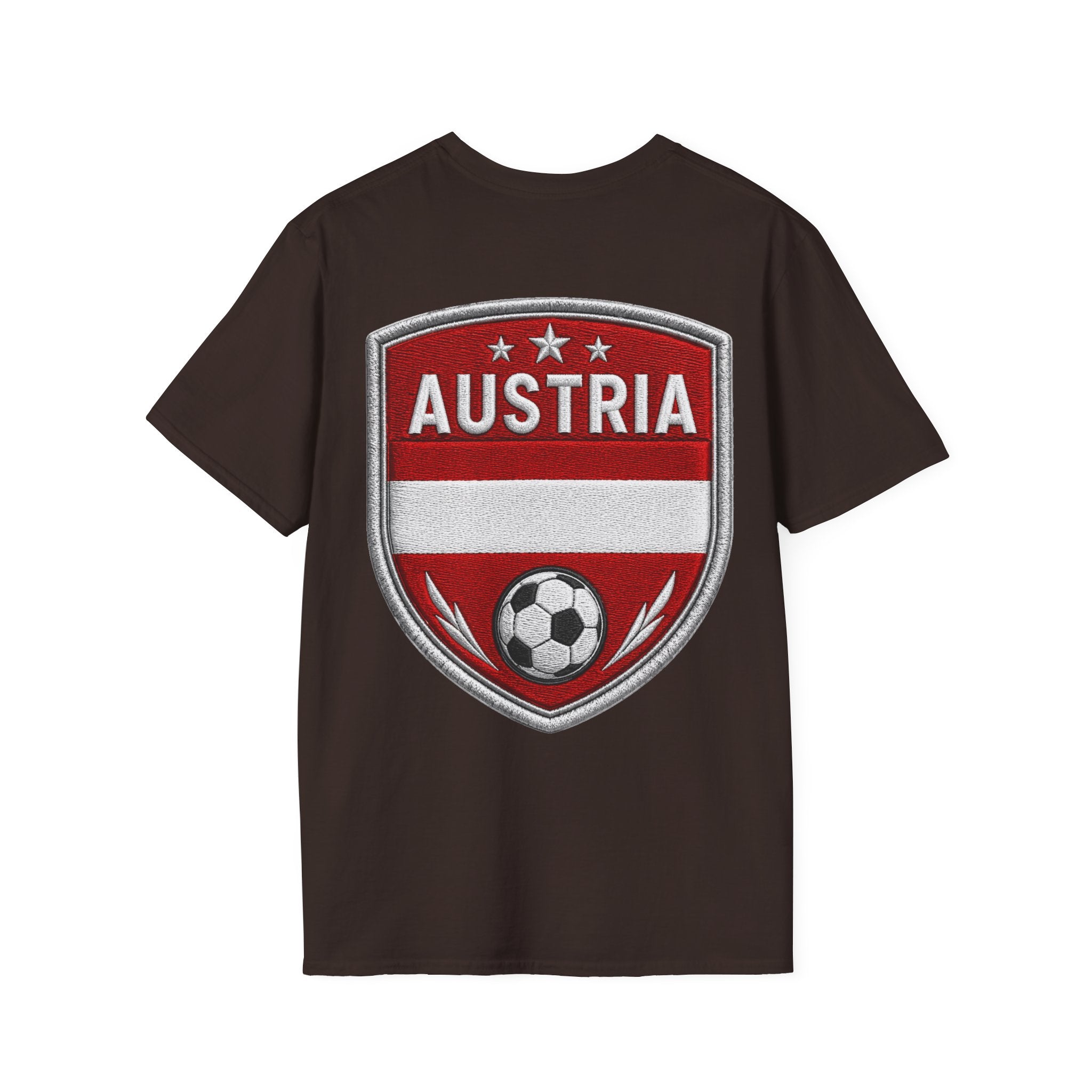 Austria  Alpine Charge Soccer T-Shirt — Mountain Football Graphic Tee -