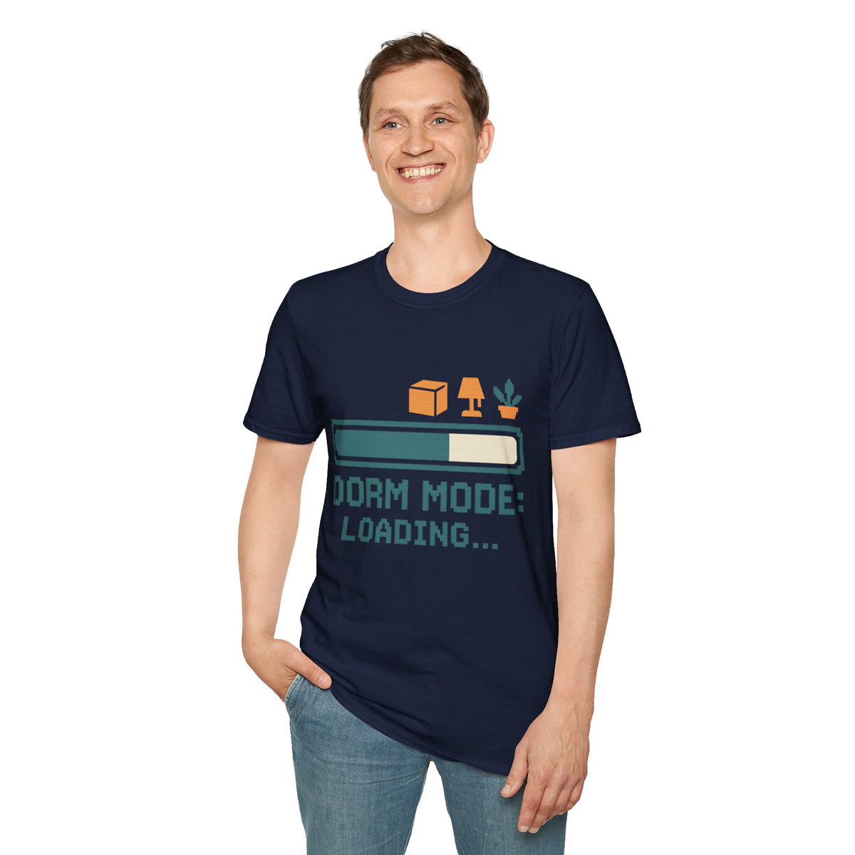 Dorm Mode Loading T‑Shirt — Funny Moving/College Moving Tee - Trending Now - August 2026