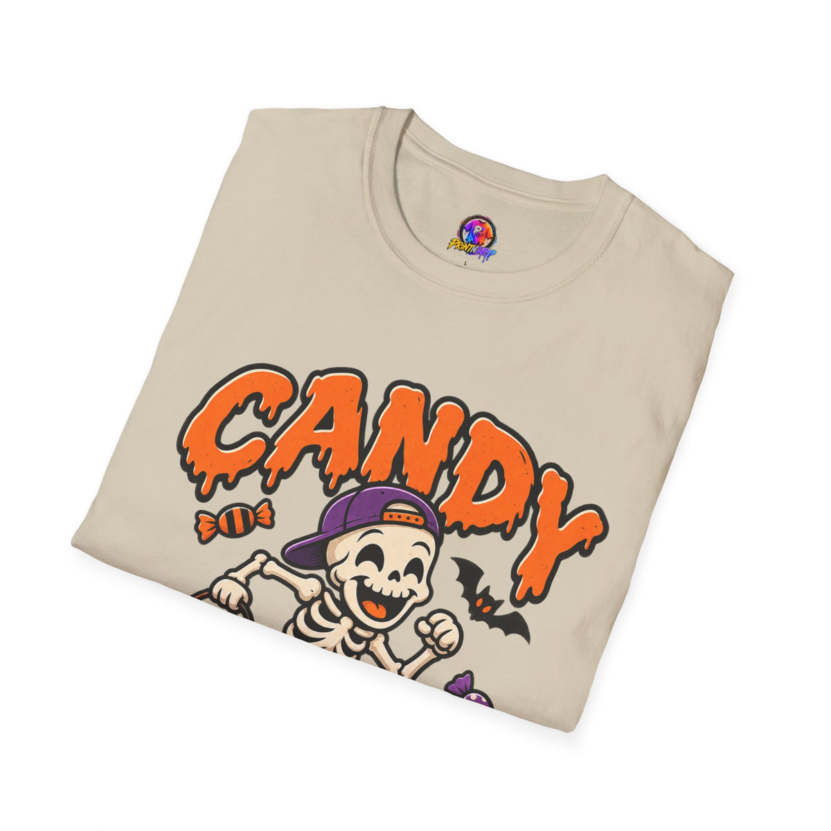 Candy Run Crew T-Shirt — Halloween Skeleton Trick-or-Treat Tee