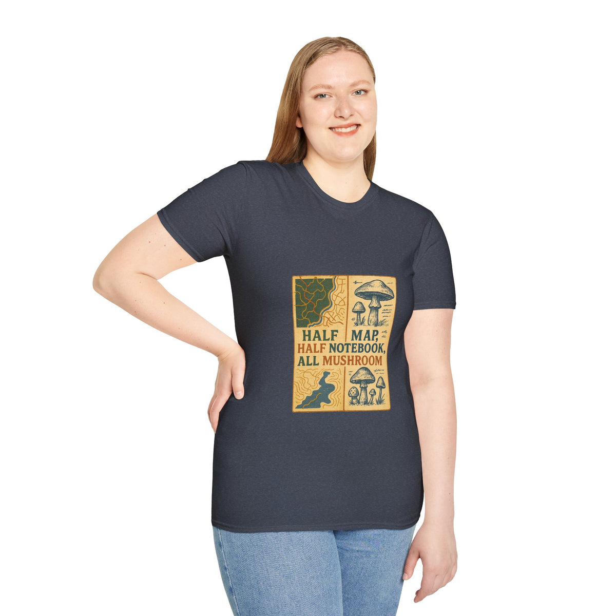 Mushroom Field Guide T-Shirt – Vintage “Half Map, Half Notebook, All Mushroom” Design - Trending Now - October 2026