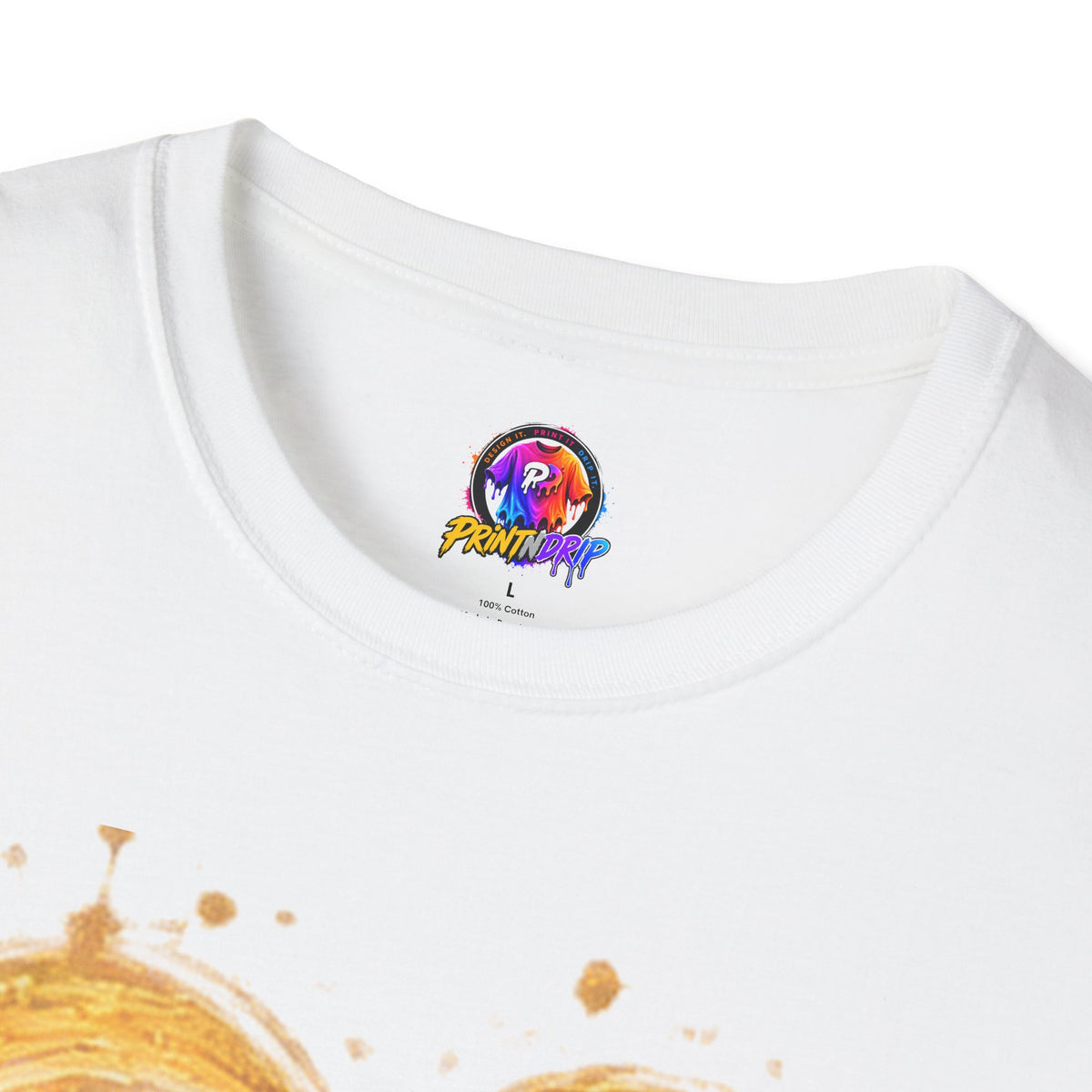 Childhood Cancer Awareness T-Shirt — "Fighter Today Brighter Tomorrow" Gold Ribbon