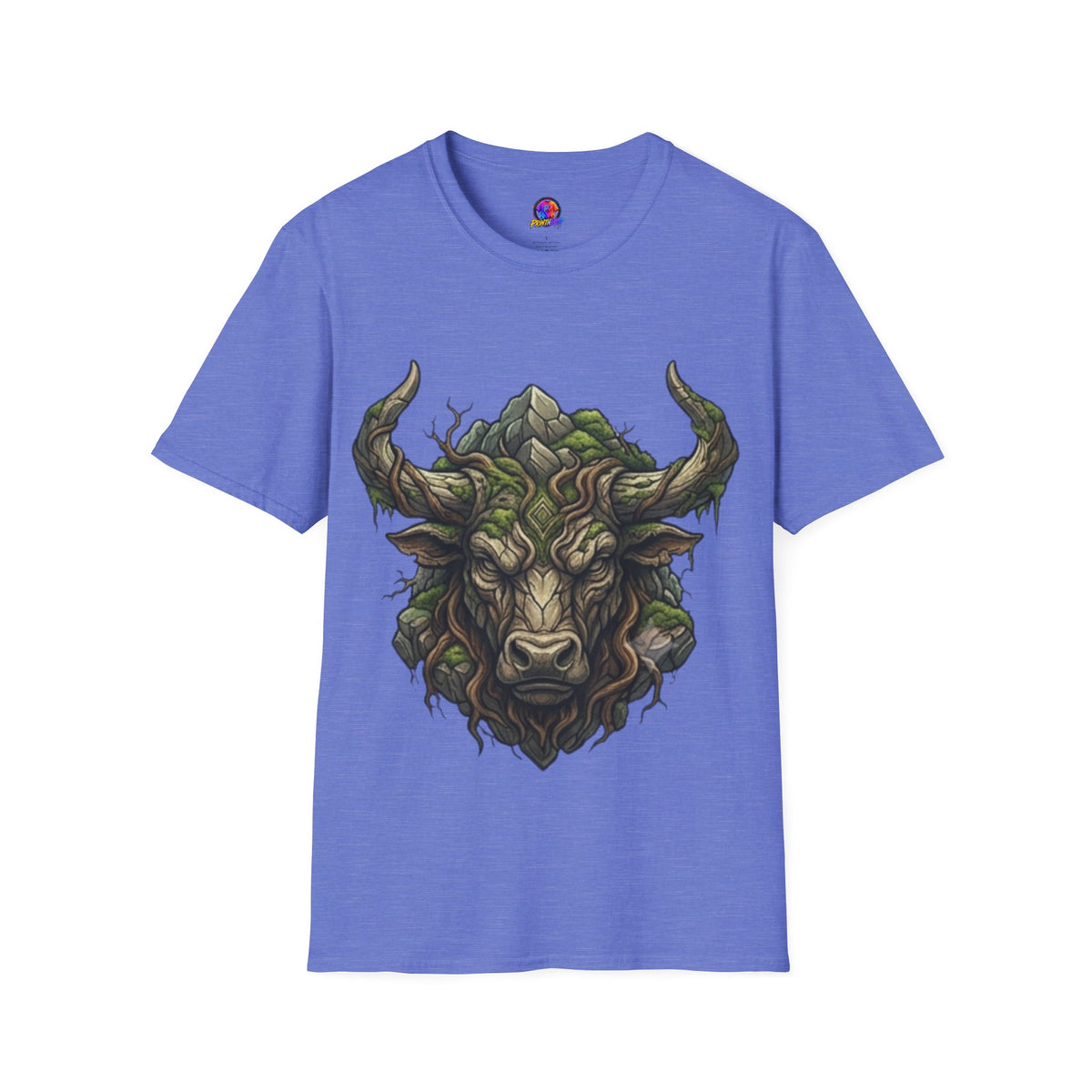 Taurus Greenman Bull T-Shirt — Nature Spirit Woodland Bull Graphic Tee