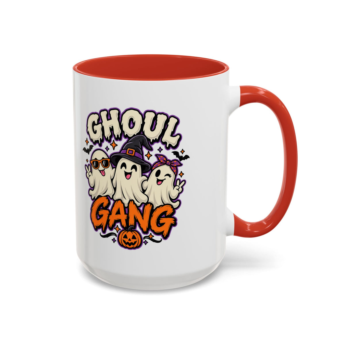 Ghoul Gang Coffee Mug — Cute Halloween Ghosts Accent Mug (11/15oz)
