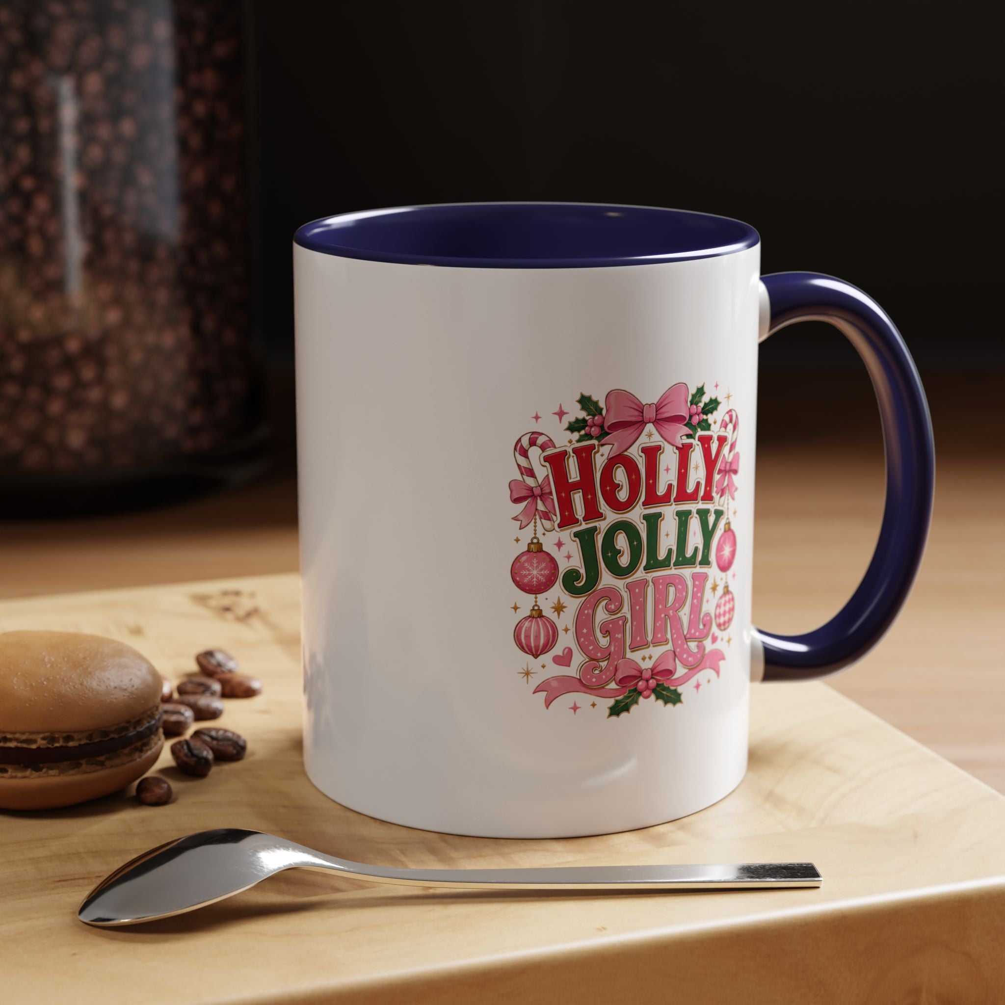 Accent Coffee Mug Holly Jolly Girl