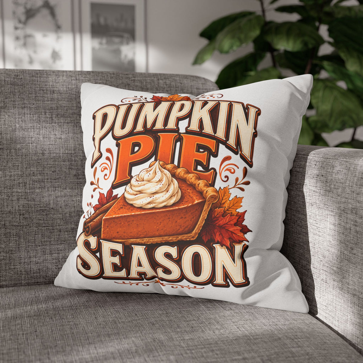 Thanksgiving Pumpkin Pie Season Decorative Pillowcase