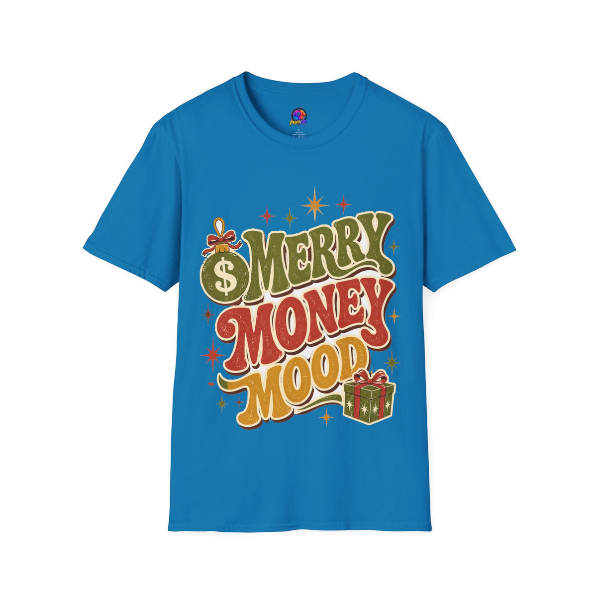 Merry Money Mood T‑Shirt — Retro Holiday Graphic Tee