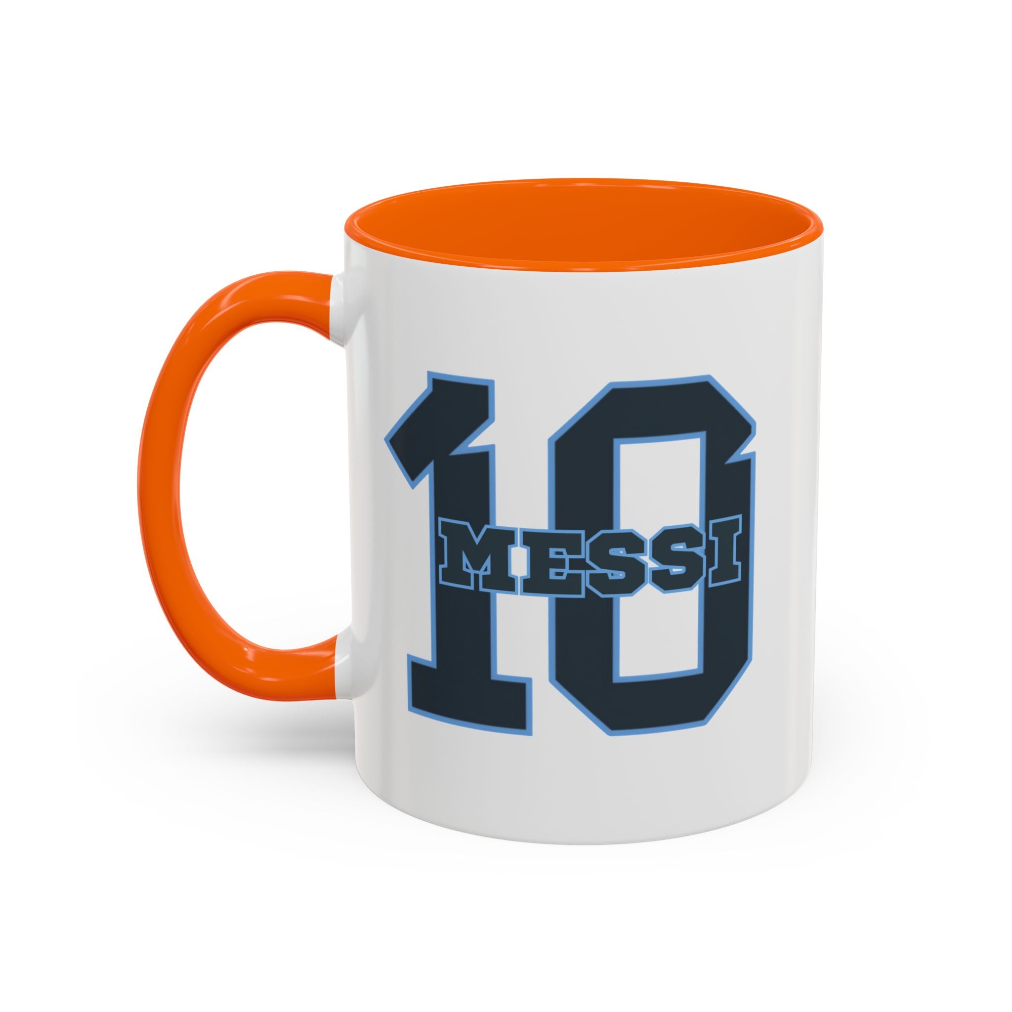 10 'Messi' Accent Coffee Mug — Soccer Jersey Number Coffee Cup