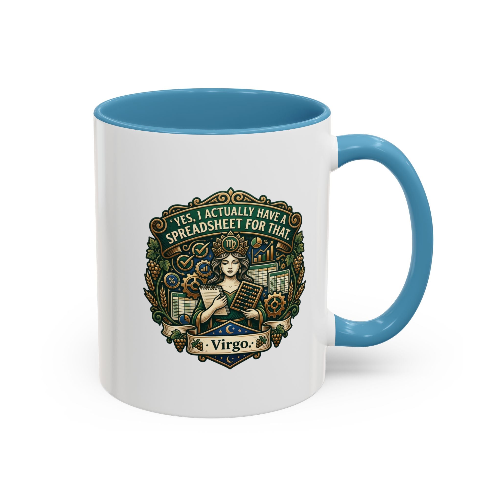 Virgo Coffee Mug - "Yes, I Actually Have a Spreadsheet for That" Accent Mug (11/15oz)