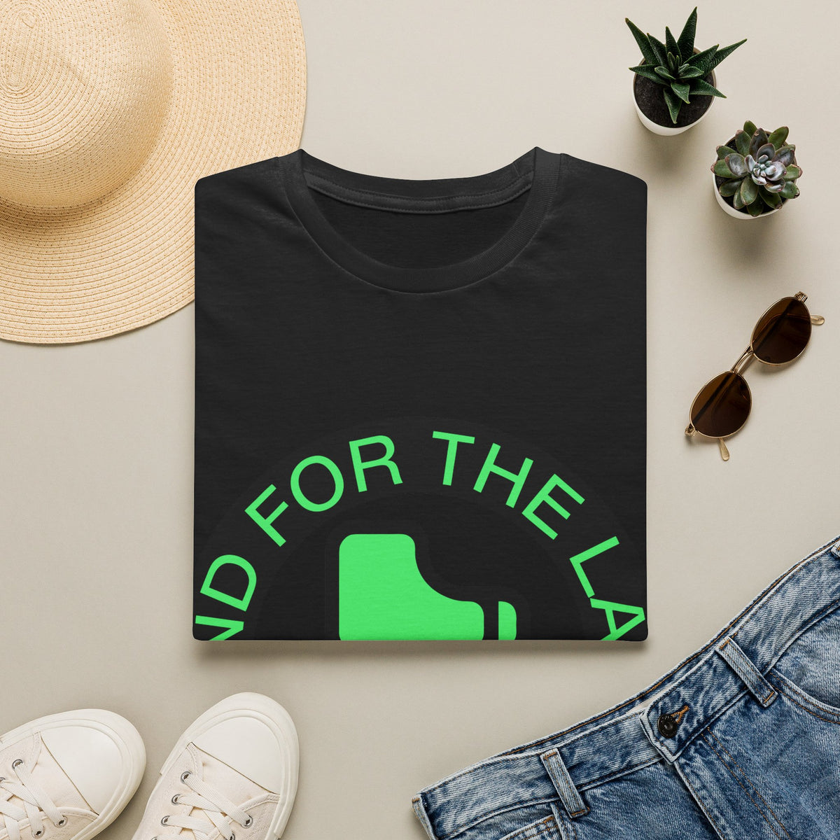 "And For The Lady" Green Monogram Graphic Tee - Trending Now - September 2026