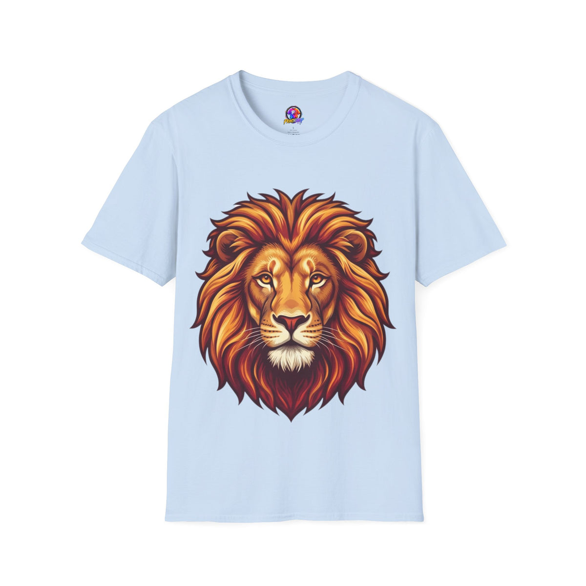 Leo Zodiac Lion Face T-Shirt — Majestic Lion Head Graphic Tee
