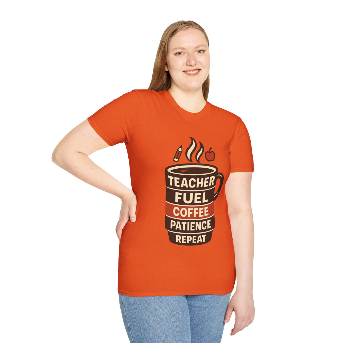 Teacher Fuel Coffee T-Shirt — 'Teacher Fuel: Coffee, Patience, Repeat' Shirt - Trending Now - August 2026