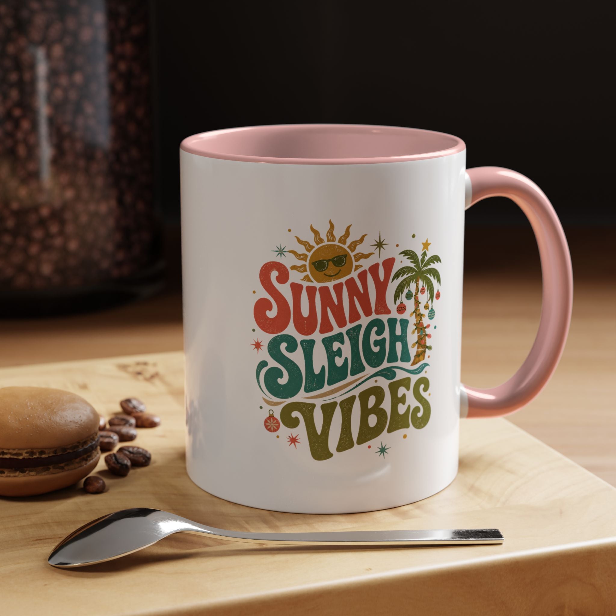 Modern Day Christmas Sunny Sleigh Vibes Coffee Mug