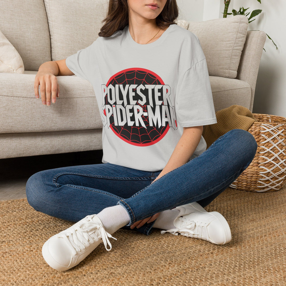 Polyester Spider-Man T-Shirt — Retro Web Logo Graphic Tee - Trending Now - August 2026