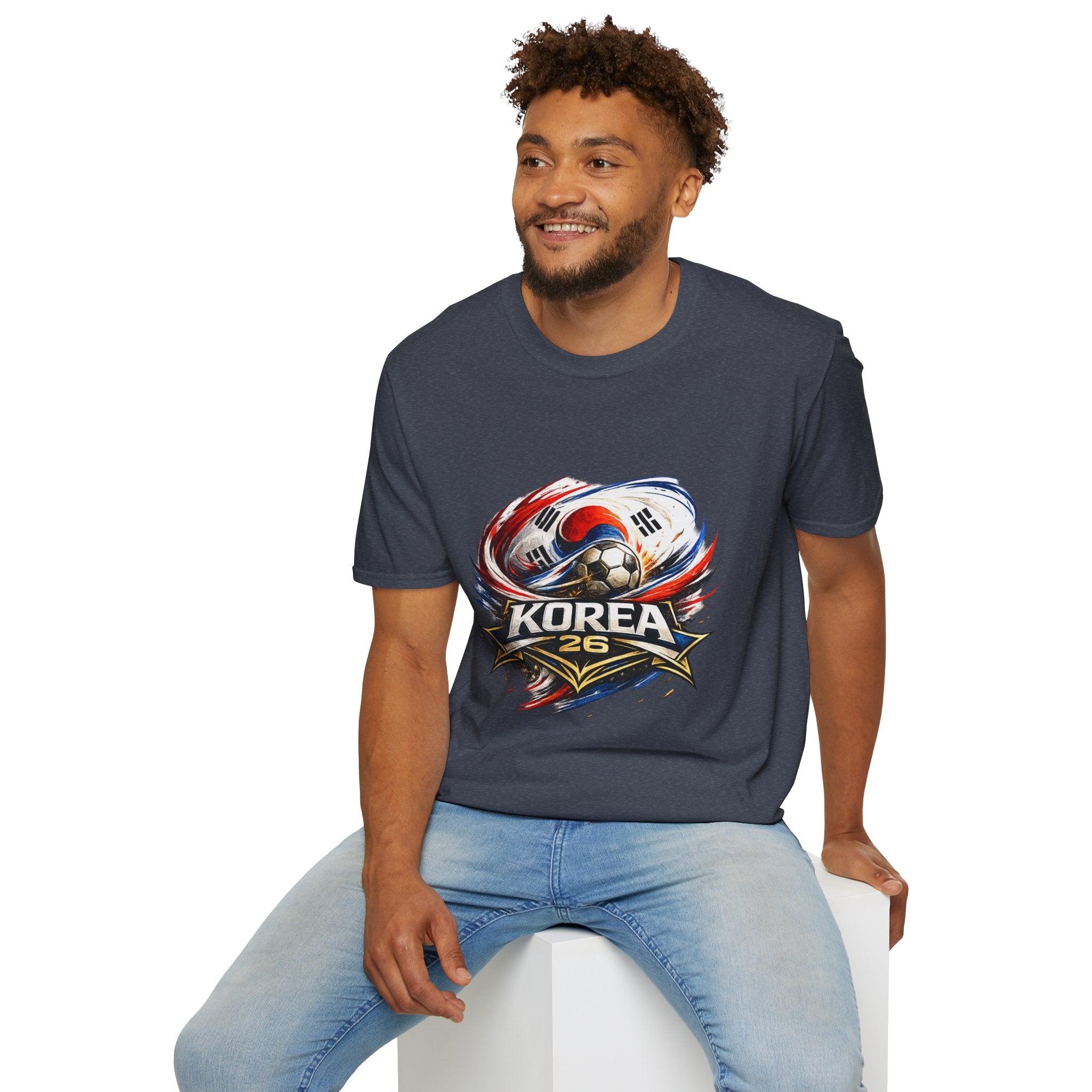 Korea Soccer T‑Shirt — Korea Football Crest Tee