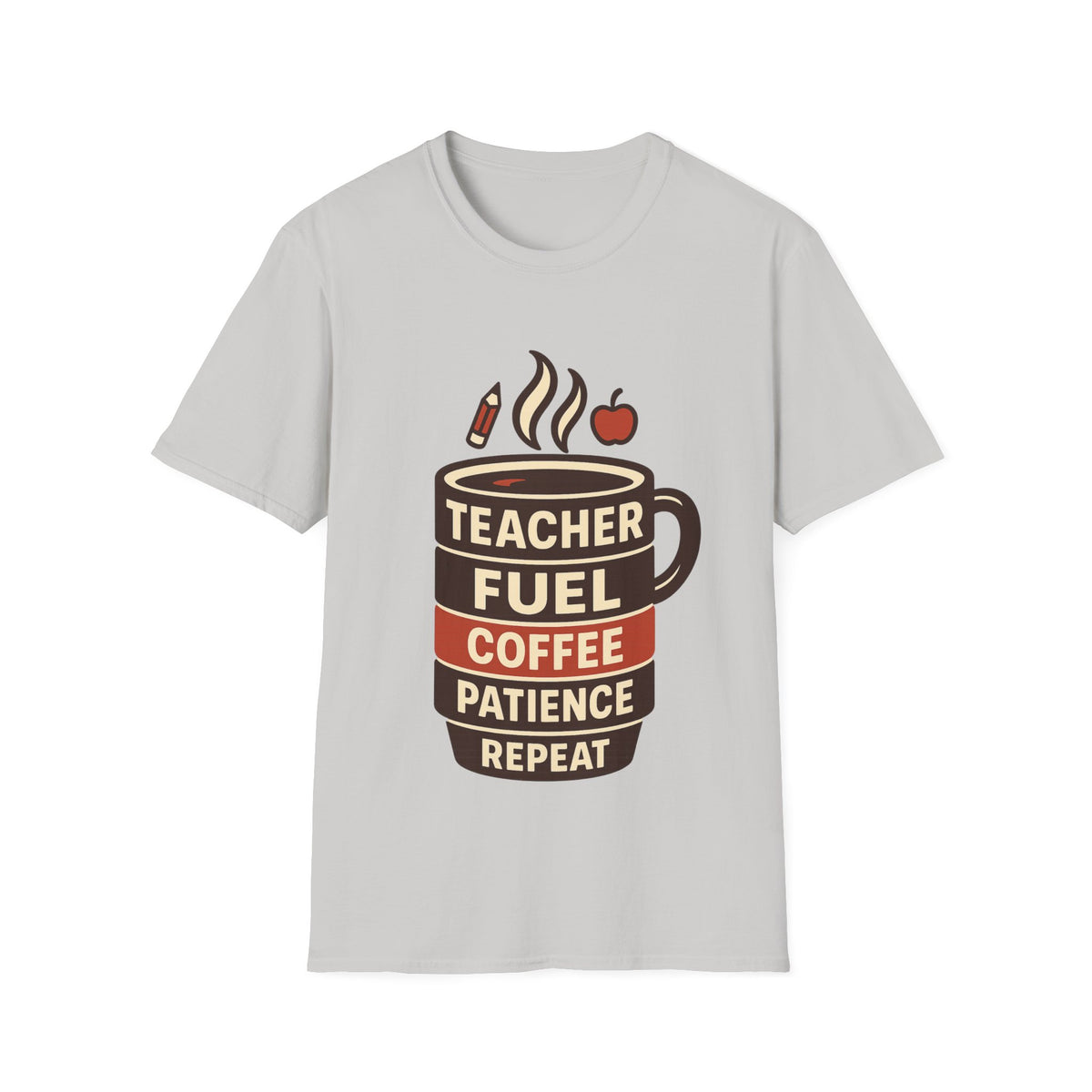 Teacher Fuel Coffee T-Shirt — 'Teacher Fuel: Coffee, Patience, Repeat' Shirt - Trending Now - August 2026